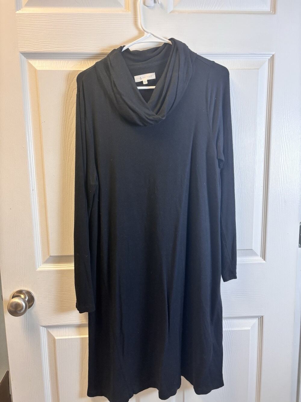 Lou & Grey for LOFT Women Black Casual Dress L